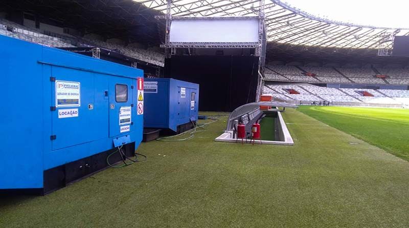 aluguel de geradores para grandes eventos no Mineirão